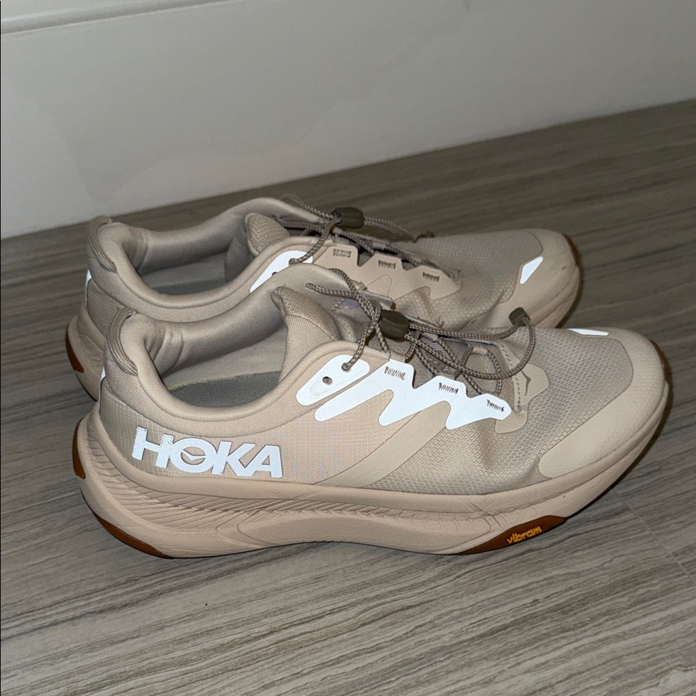 Hoka Women's Beige Athletic Shoes